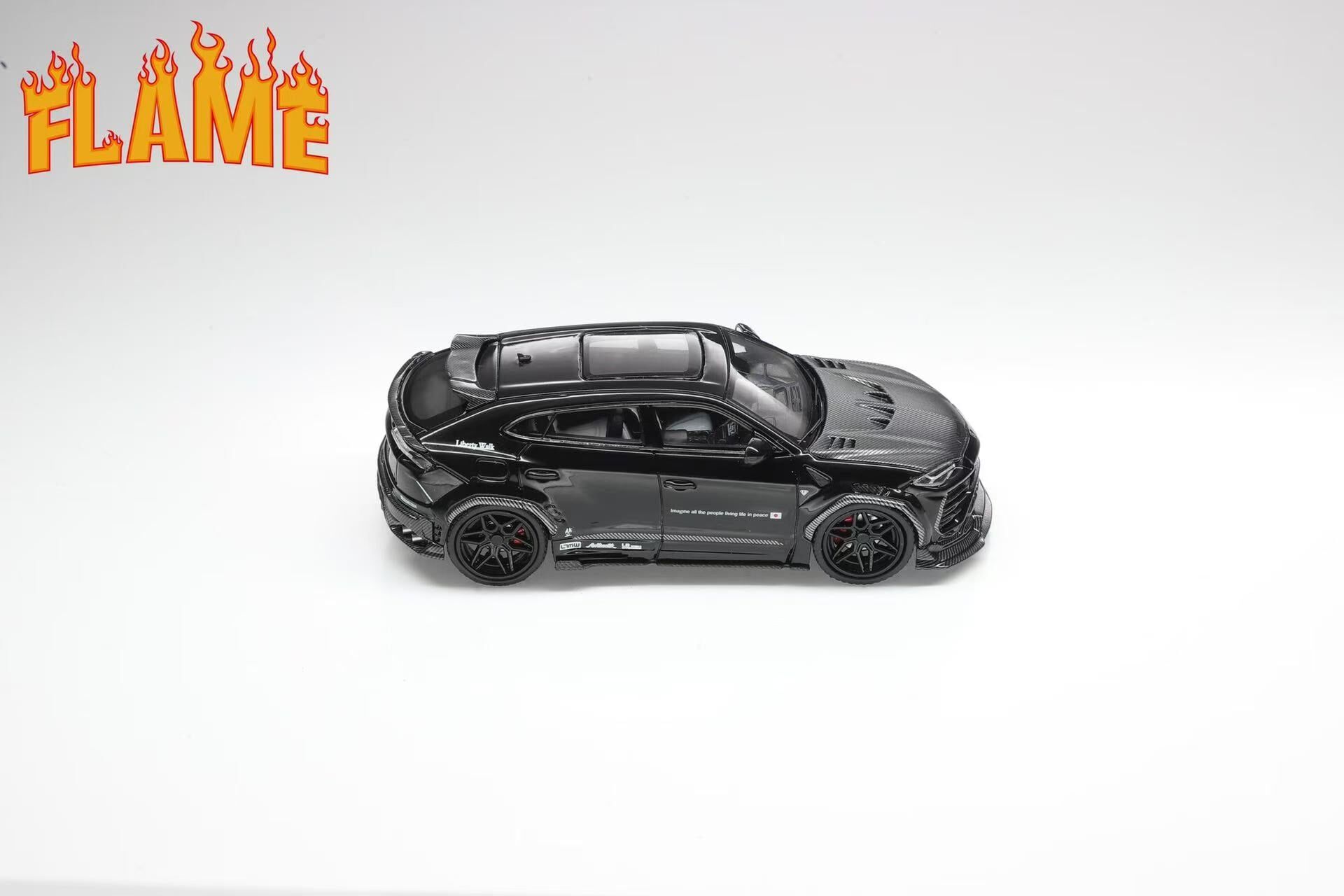 預訂:1/64 Flame Lamborghini Urus Gloss Black (FLUBK )