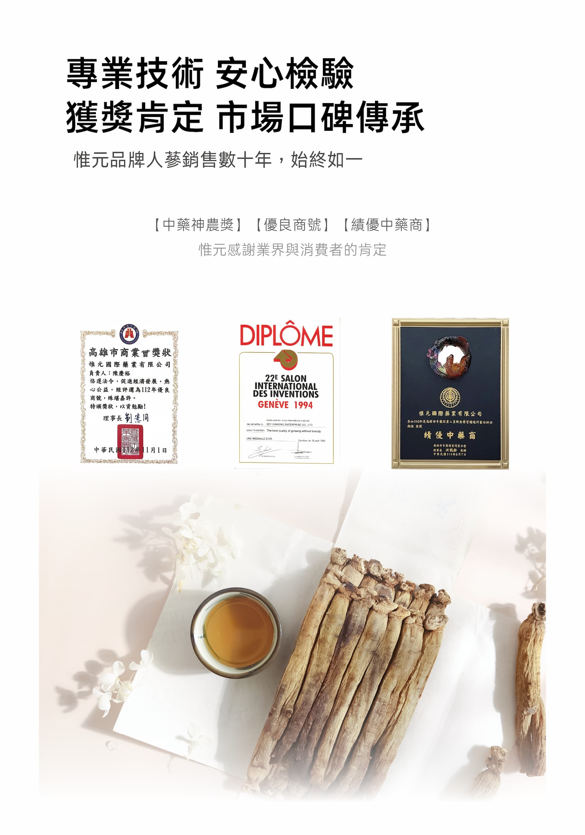 惟元獲獎紀錄