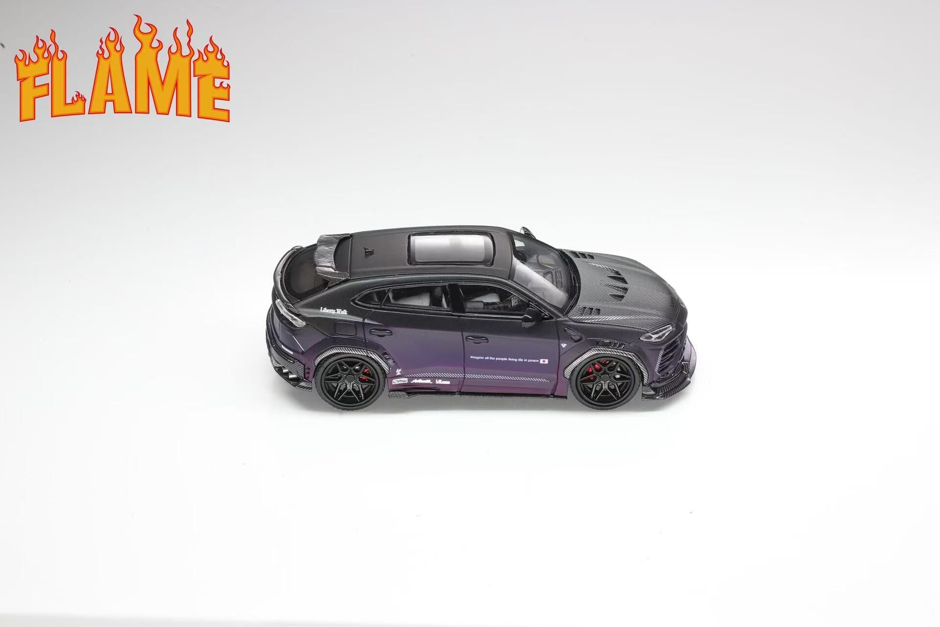 預訂:1/64 Flame Lamborghini Urus Matte Black Gradient Purple (FLUBKP )