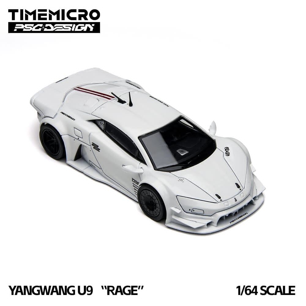 預訂:1/64 Time Micro Yangwang‌ U9 Rage White (TM648801 )
