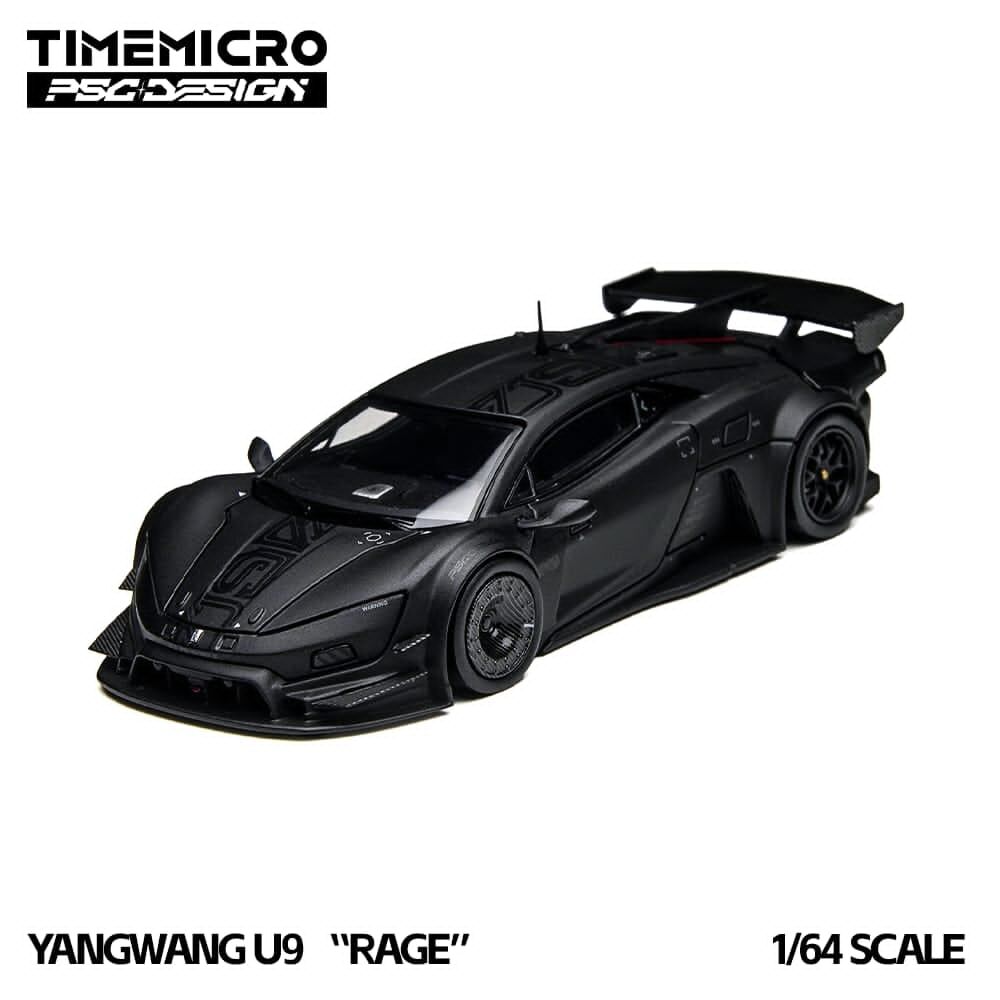 預訂:1/64 Time Micro Yangwang‌ U9 Rage Black (TM648901 )