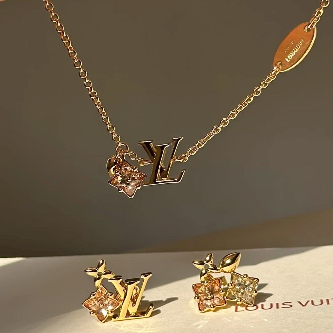 18k”高級粉金鑽老花字母”高奢定製手鍊