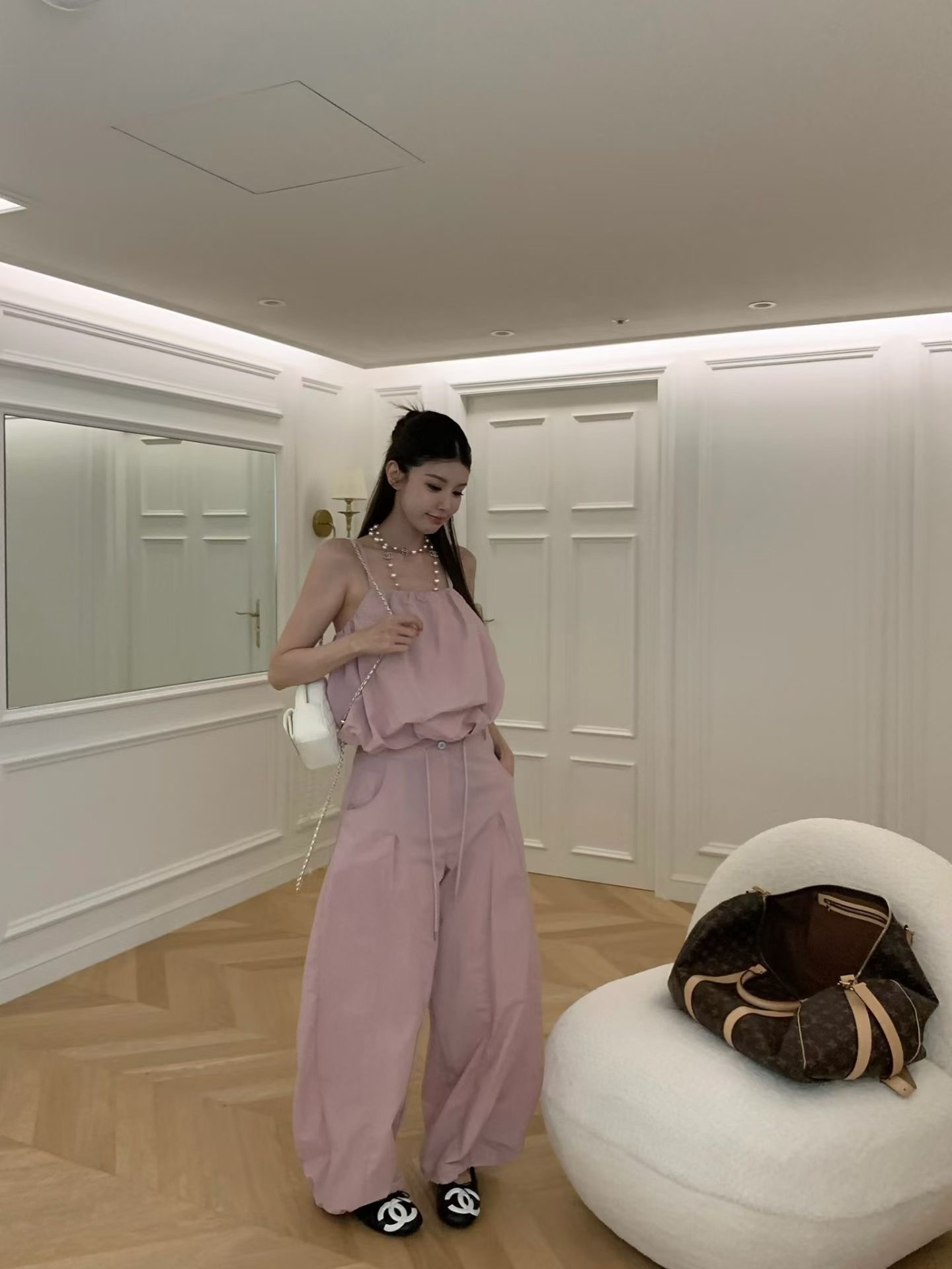 🇰🇷(預購)#AP24 夏天要有的刷刷寬褲(白/粉/綠/黑)