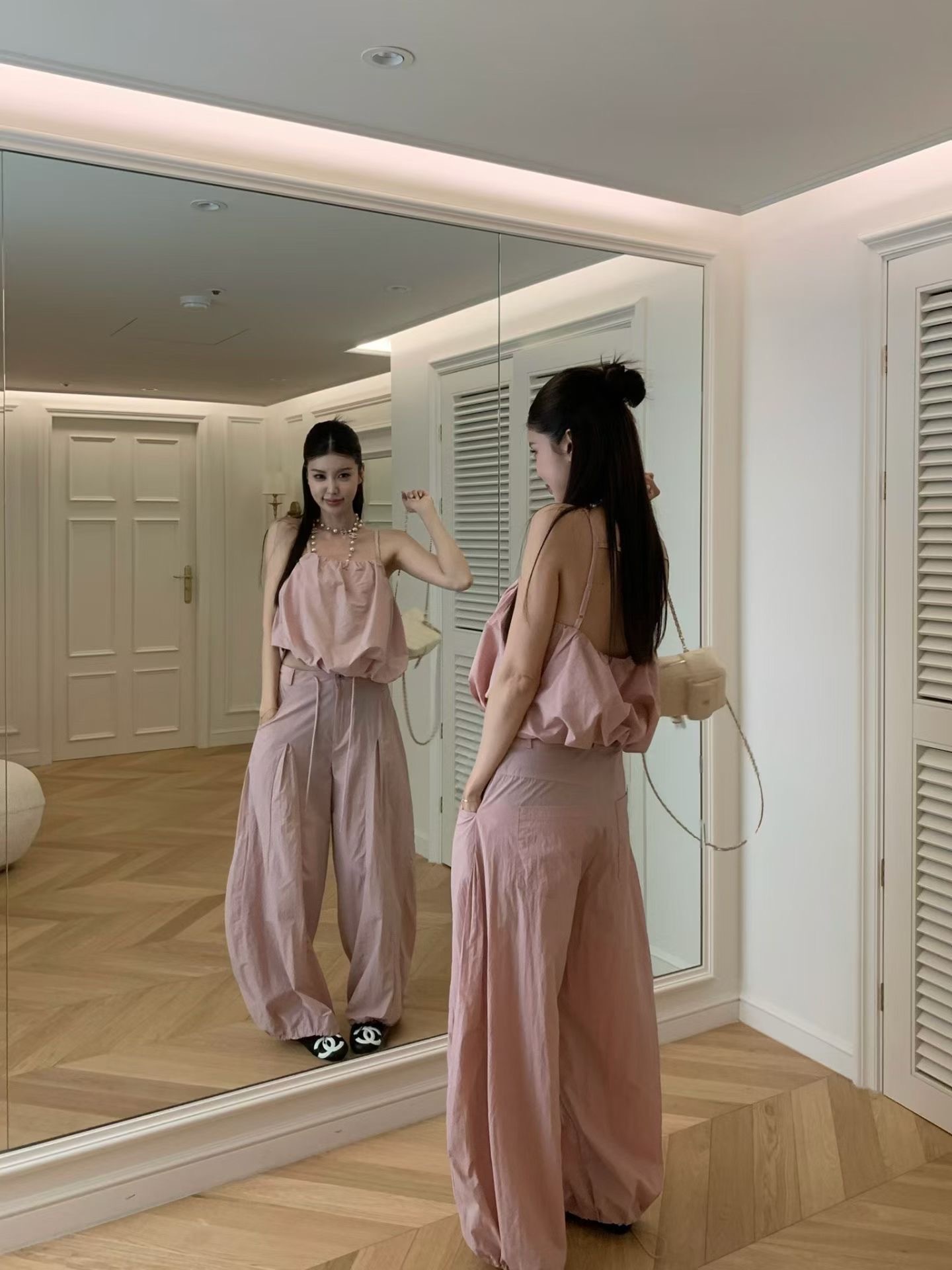 🇰🇷(預購)#AP24 夏天要有的刷刷寬褲(白/粉/綠/黑)