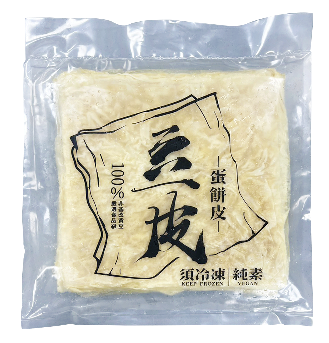 豆皮蛋餅皮(業務用包裝) -1000公克/袋/24袋/箱 | 營業用 |