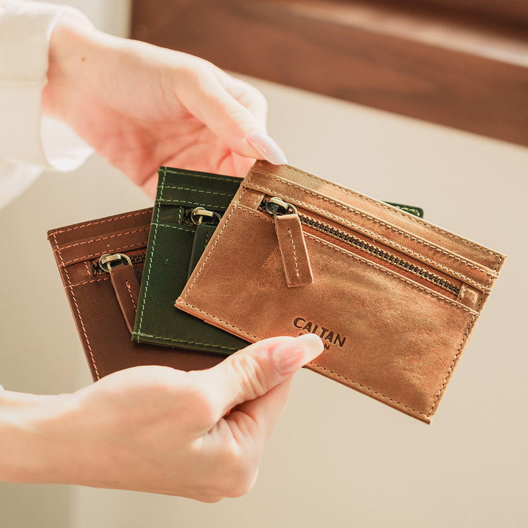 真皮多功能卡片夾_三色(075025)