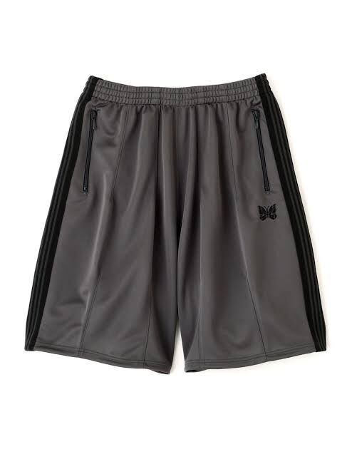 NEEDLES 別注 H.D TRACK SHORTS - POLY SMOOTH - CHARCOAL