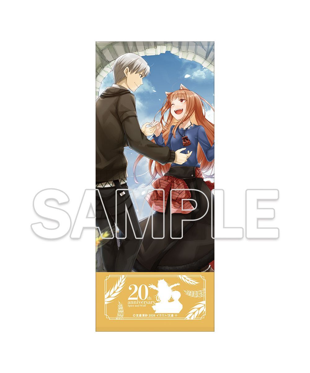 預購-『狼與辛香料』原作20周年紀念 洗臉巾【日本進口精品】