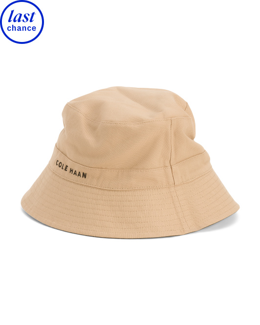 【預購】H043002 Cole Haan  純棉刺繡兩用漁夫帽