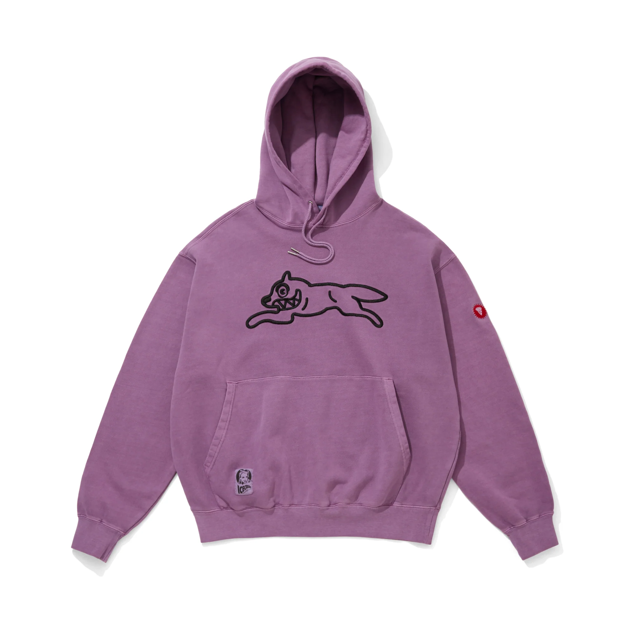 OVERDYED HOODIE RUNNING DOG