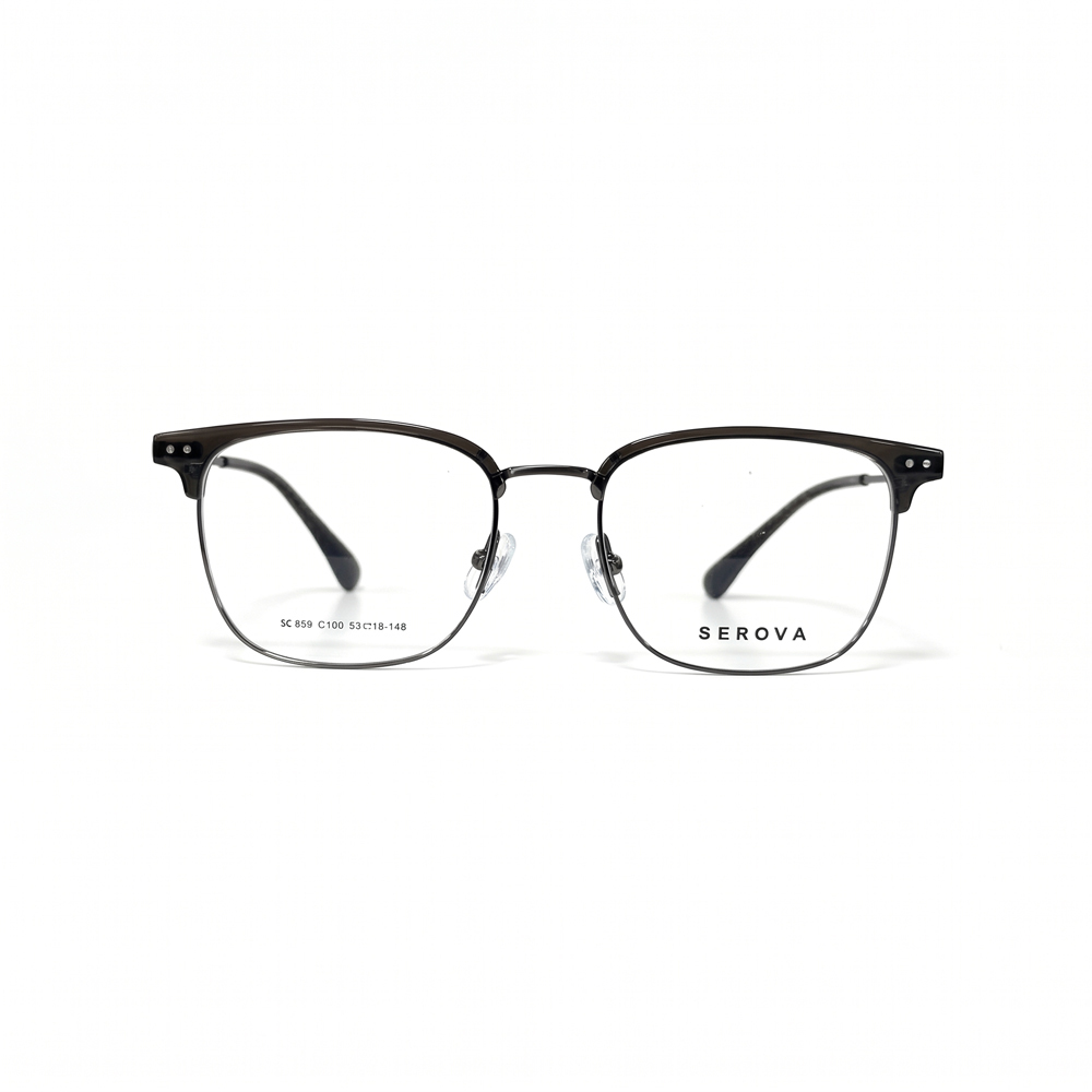 【SEROVA】SC859 C100 眉框光學眼鏡♣(深棕)
