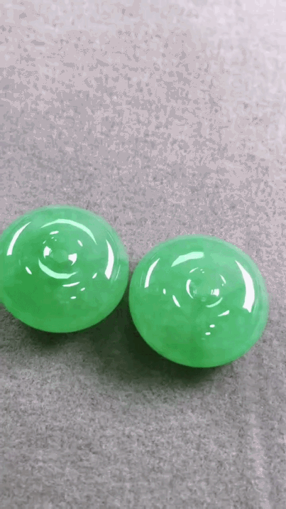 416323 翡翠綠平安扣 (15.3mm直徑)