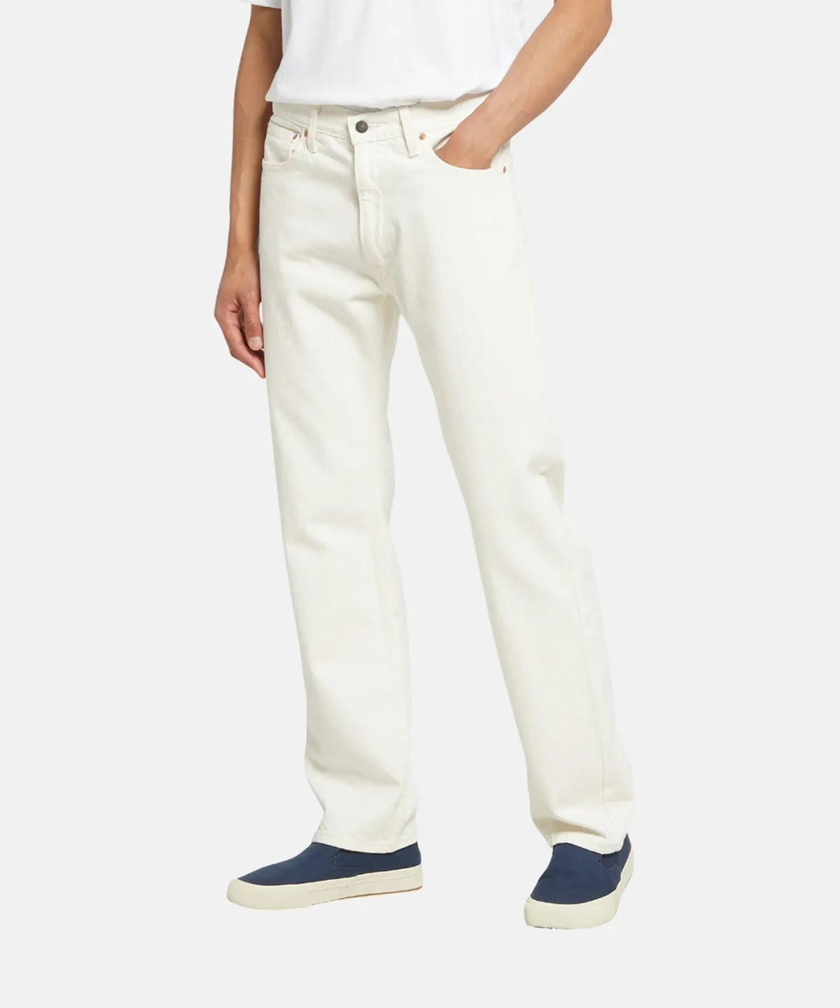 Levi's Men's 555 直筒牛仔褲 白【A72230012】