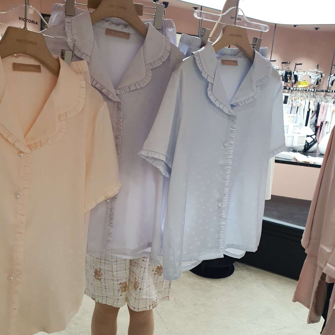 VA6168 星星醋酸睡衣