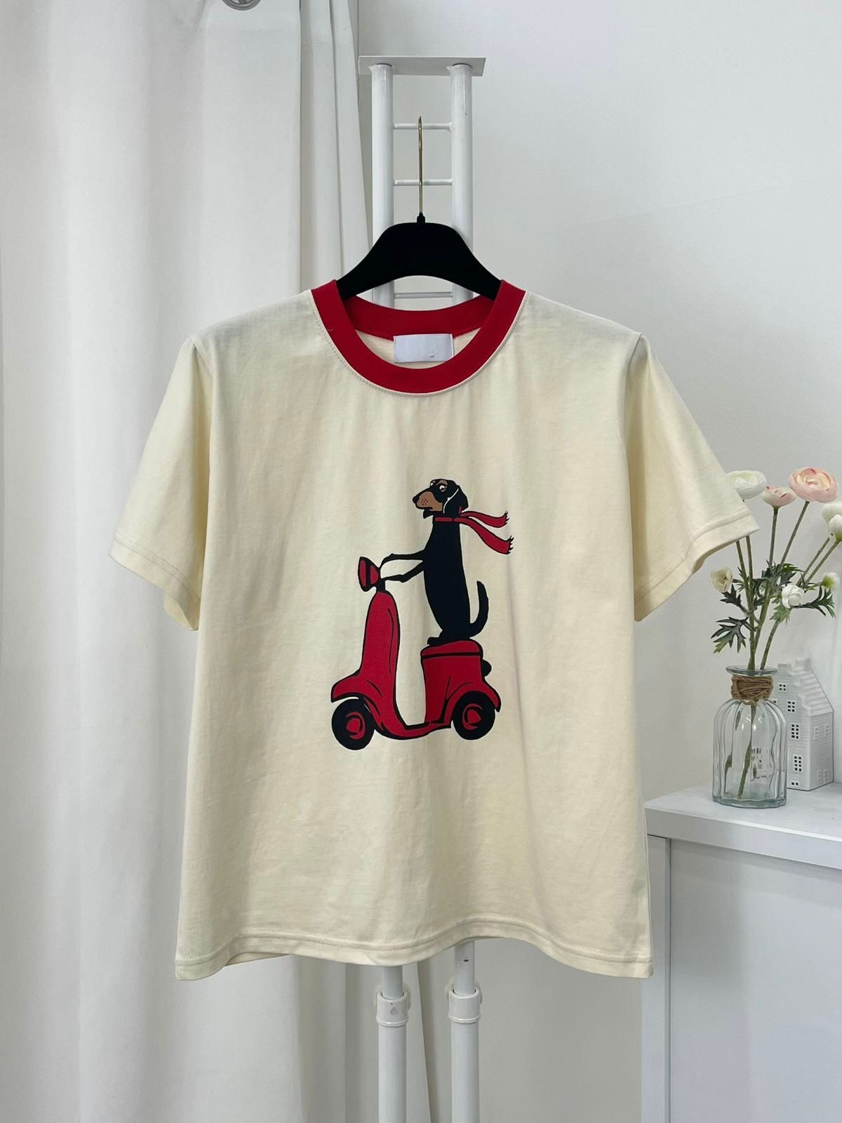 D牌子狗仔圖案top~161D