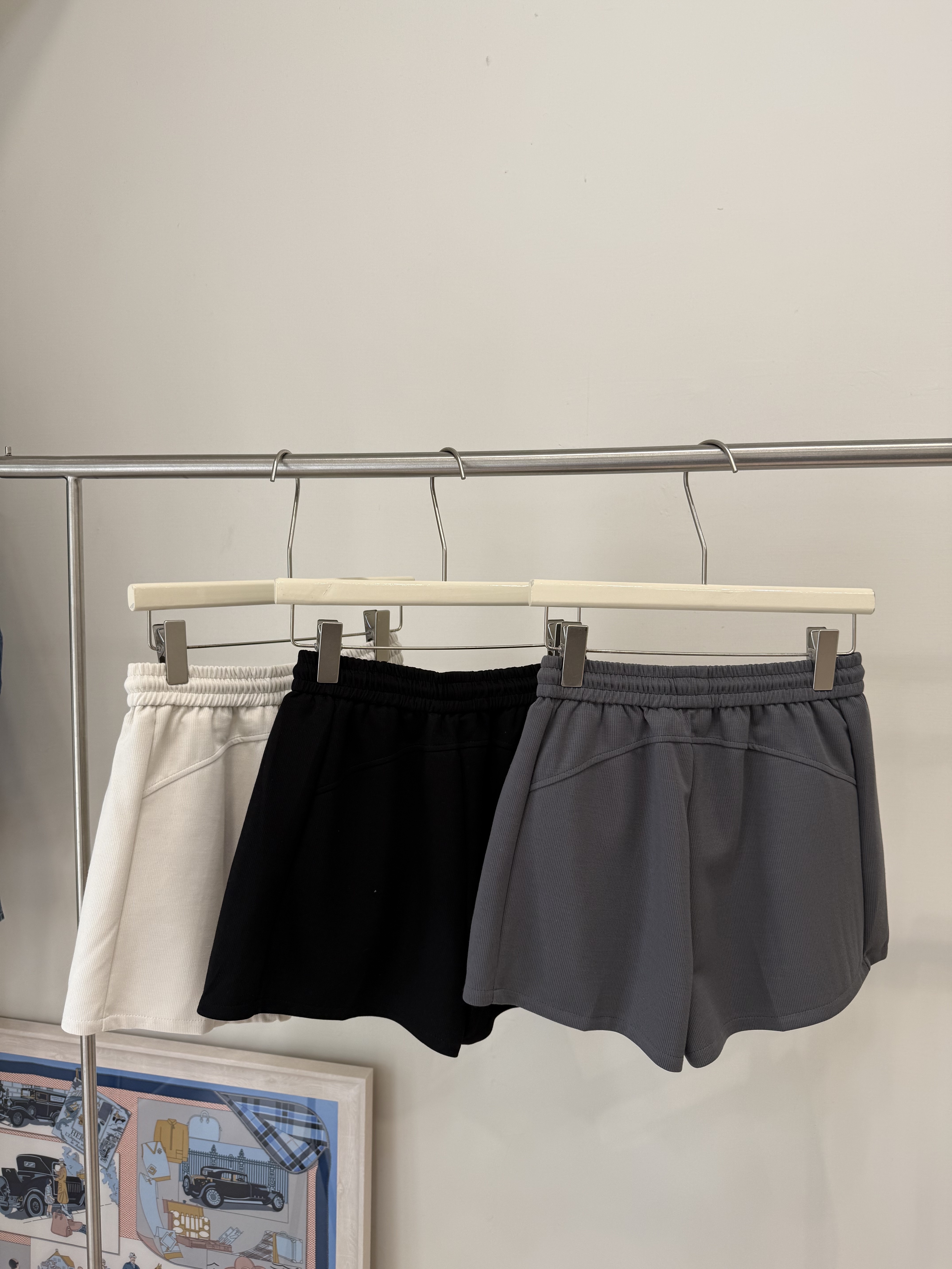 250 親膚鬆緊腰綁帶短褲