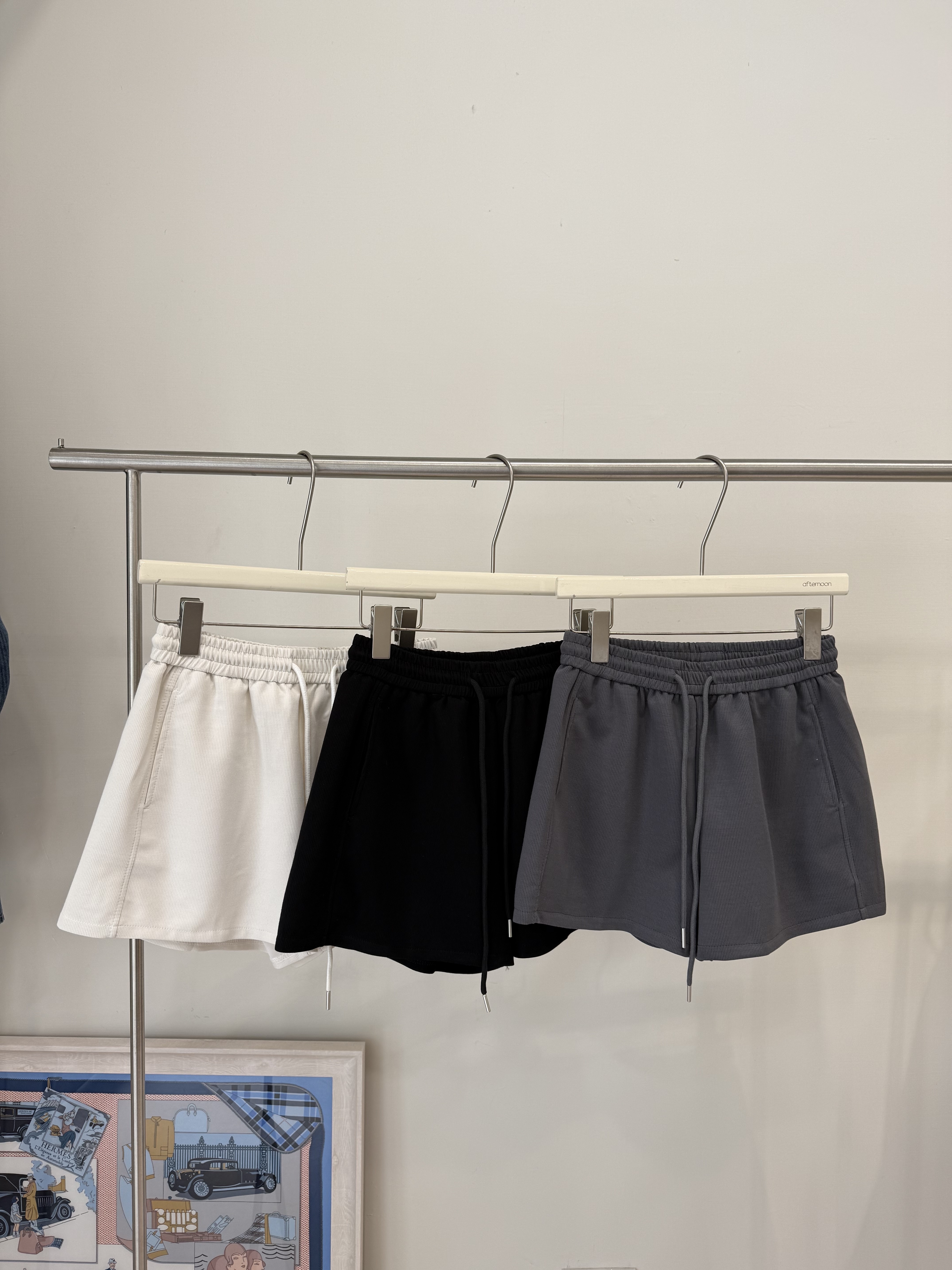 250 親膚鬆緊腰綁帶短褲