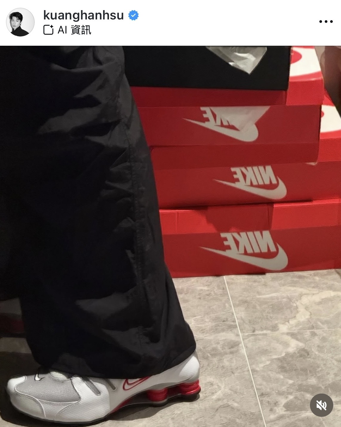 <許光漢同款!!>Nike Shox NZ 復古 氣墊 皮革 緩震 彈簧鞋 灰紅