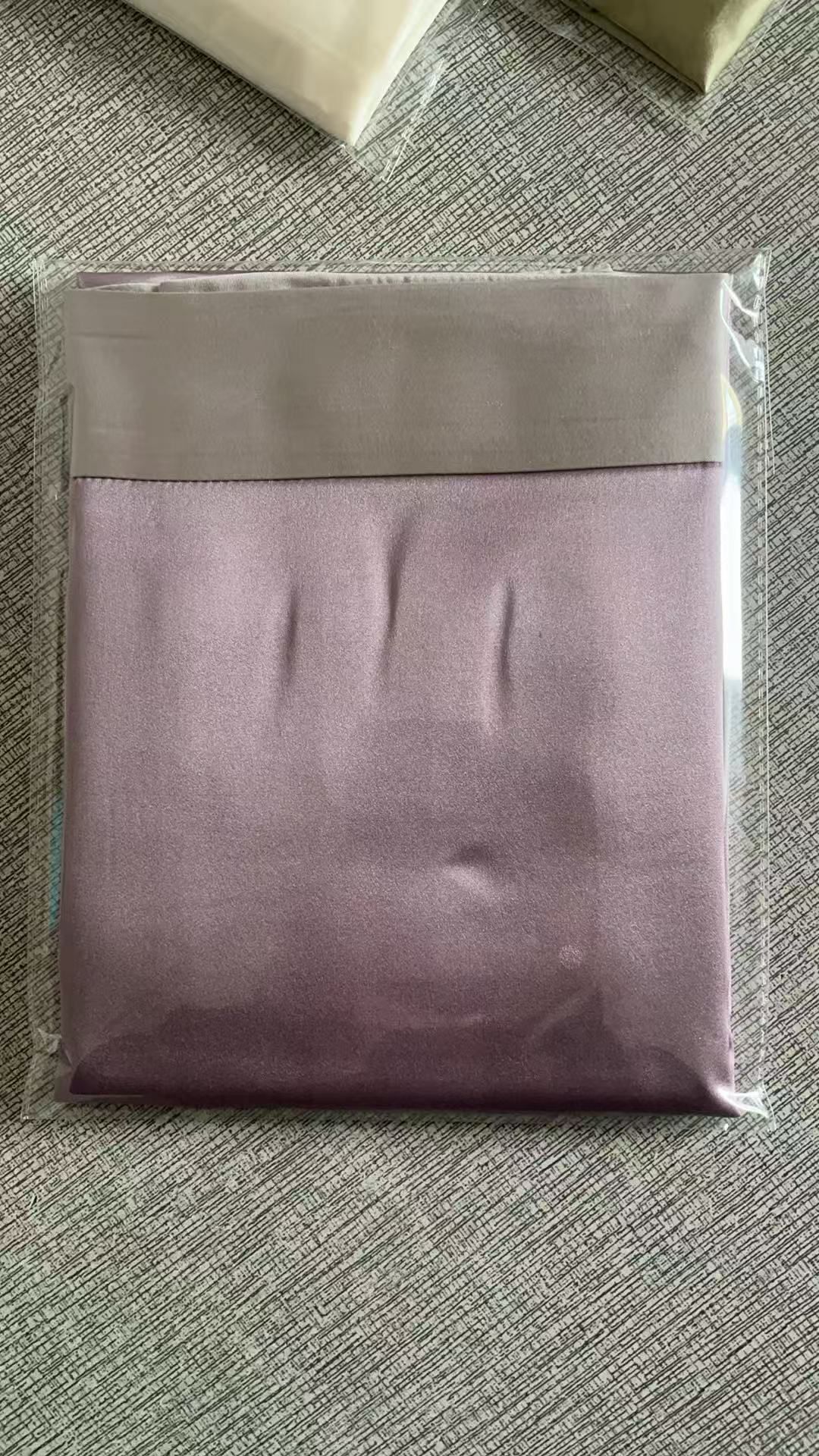 🇫🇷法式療癒：身體與居家好物 - 真絲枕頭套（乾燥玫瑰紫拼灰色）（貨期兩個月）