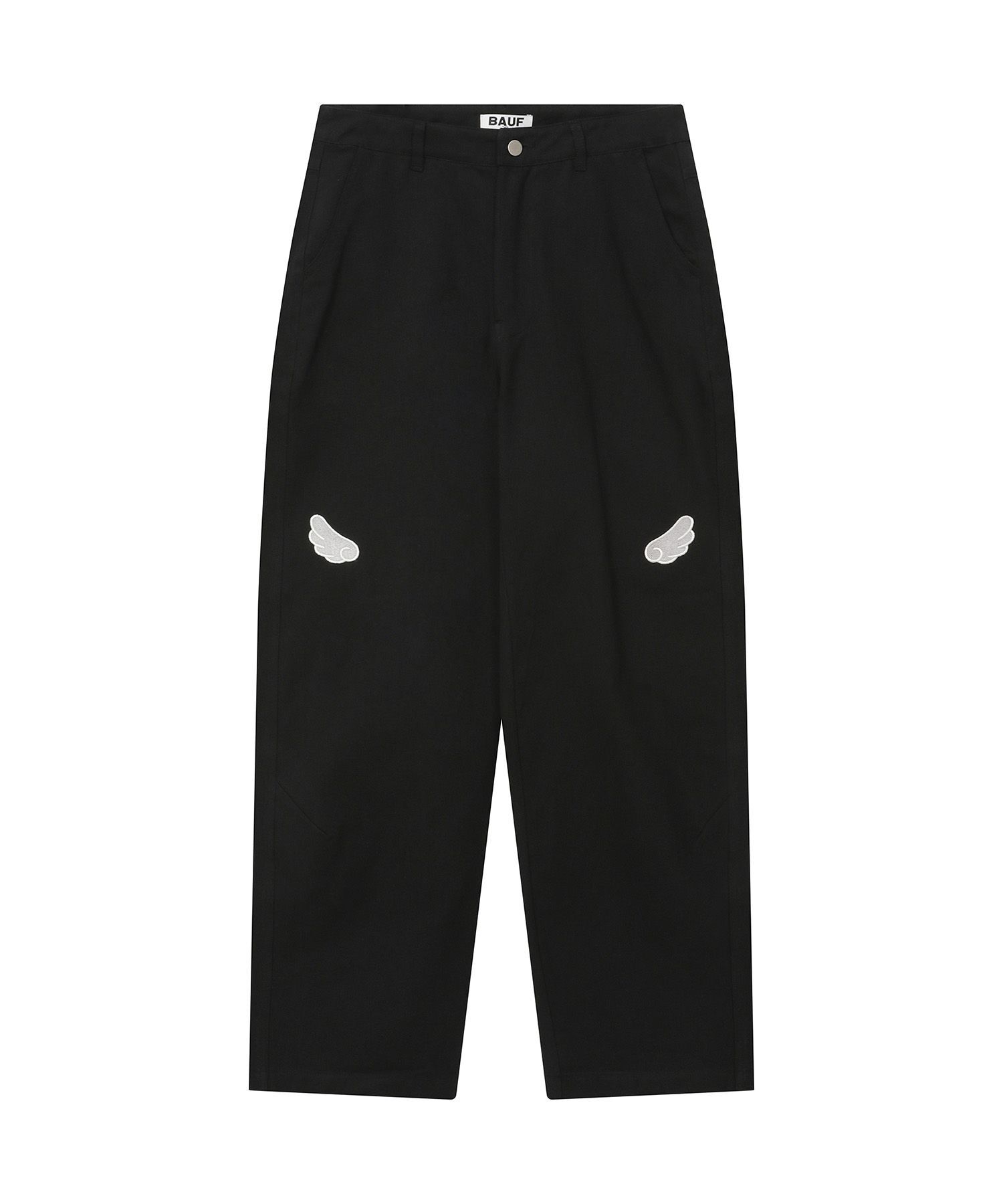 BAUF 格紋星星長褲 黑色 BB25FW-WBLK1