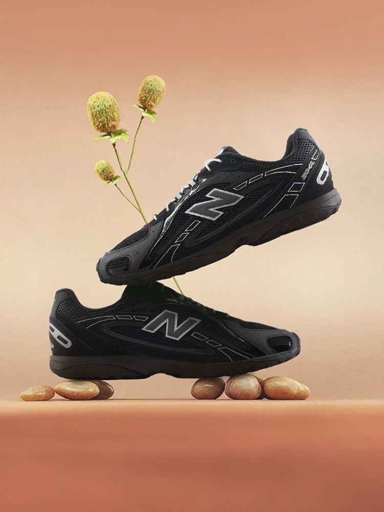 男女鞋 NEW BALANCE 204L NB204 黑銀 網眼 薄底 復古 休閒鞋【U204L3TH】204
