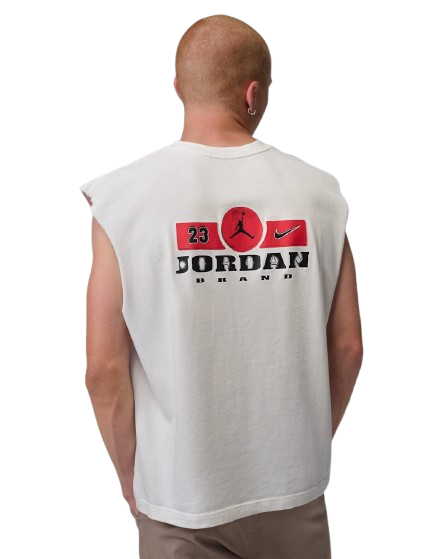 【官網限定】Jordan Brooklyn 做舊LOGO 背心 黑 IF3132-010 白 IF3132-133 IV