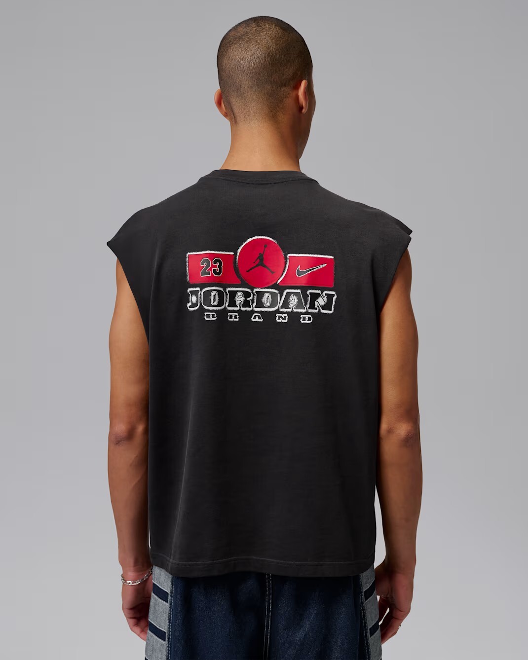 【官網限定】Jordan Brooklyn 做舊LOGO 背心 黑 IF3132-010 白 IF3132-133 IV