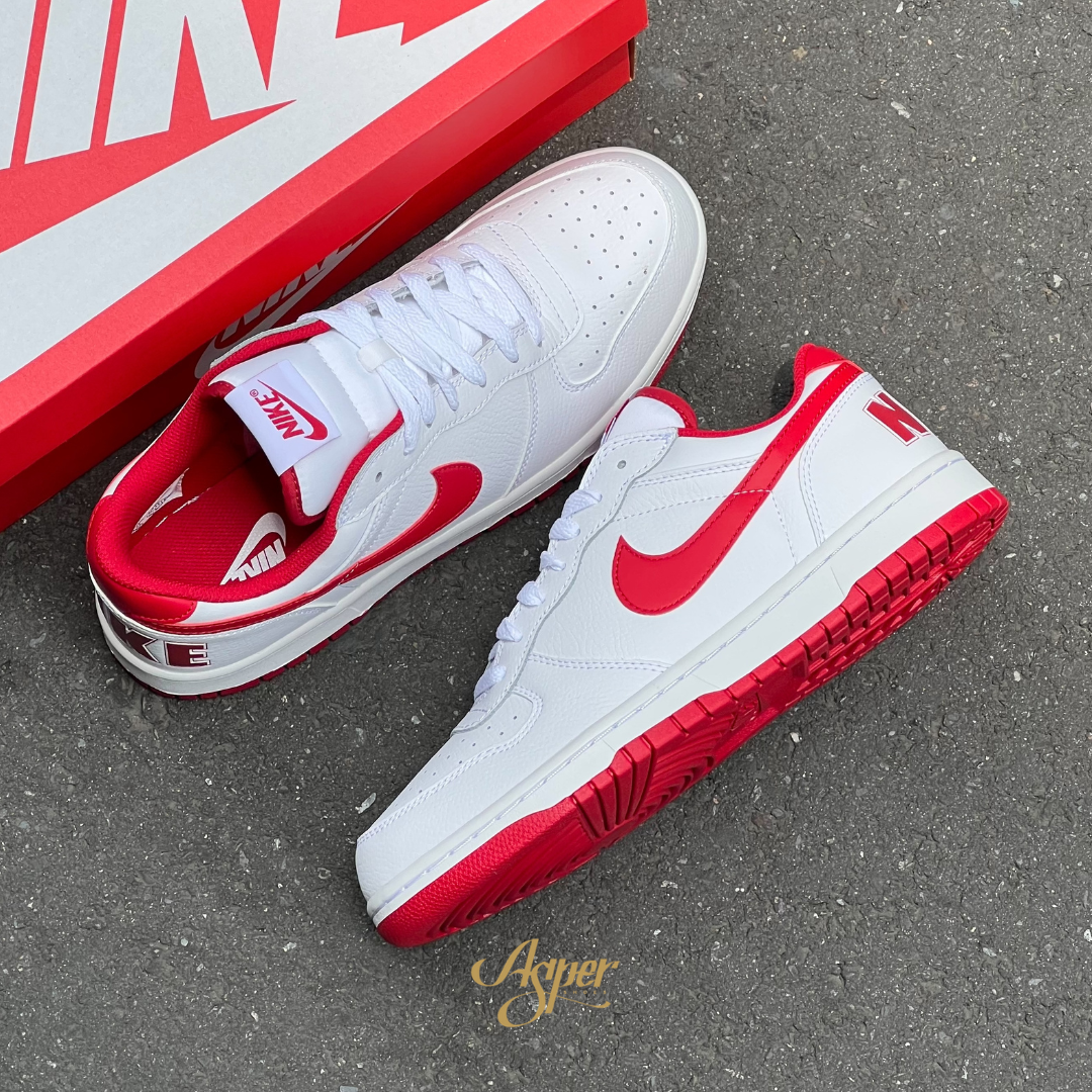 【官網限定】Nike Big Nike Low "Gym Red" 大LOGO 男鞋 355152-150 IV