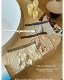 [B] GEMZ & CO LULUTIMES BRA YOUNG SPROUT YELLOW + FISH WATER BLUE + ALMOND BROWN 5813# ICE OXYGEN OPPA NOURISHING VITALITY ICE SILK MEN'S UNDERWEAR, 3-PACK, T52 (T52)