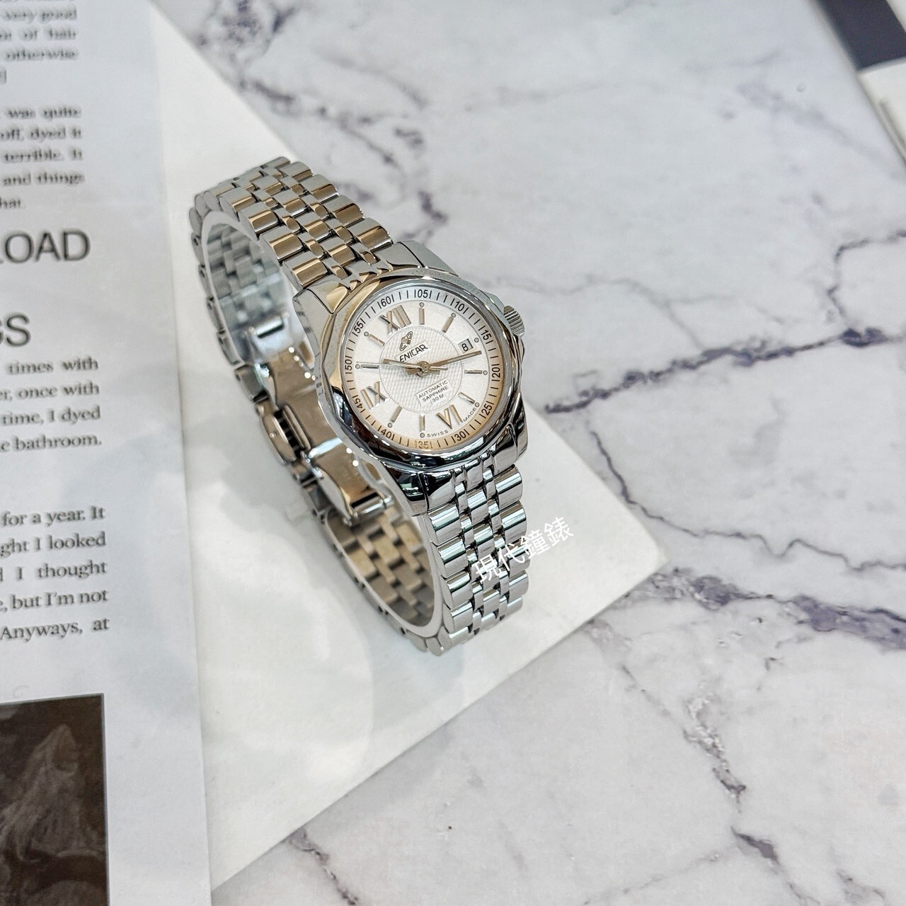 【ENICAR英納格】 藍牌系列 (Blue Label)自動機械女錶 771/51/326AA (26mm)  現代鐘錶