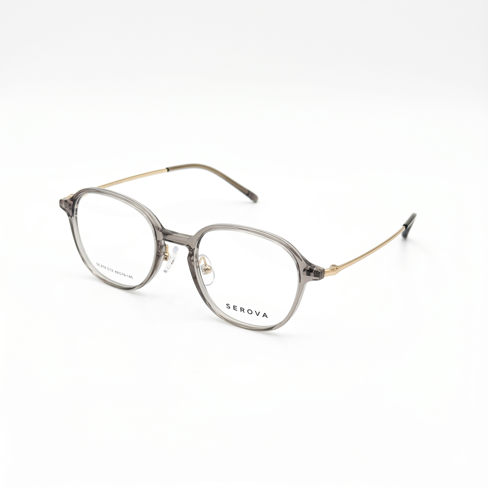 【SEROVA】SC878 C12 方框光學眼鏡♣(透茶)