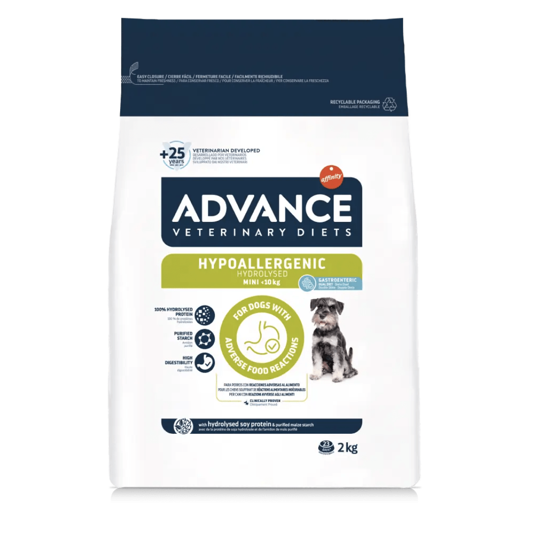 Advance Veterinary Diets Dog Hypoallergenic Mini 2KG (Vet Diets Suitable For Food Allergies)