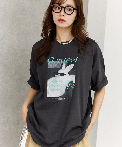 PUBLUX /  Rabbit Print T-Shirt