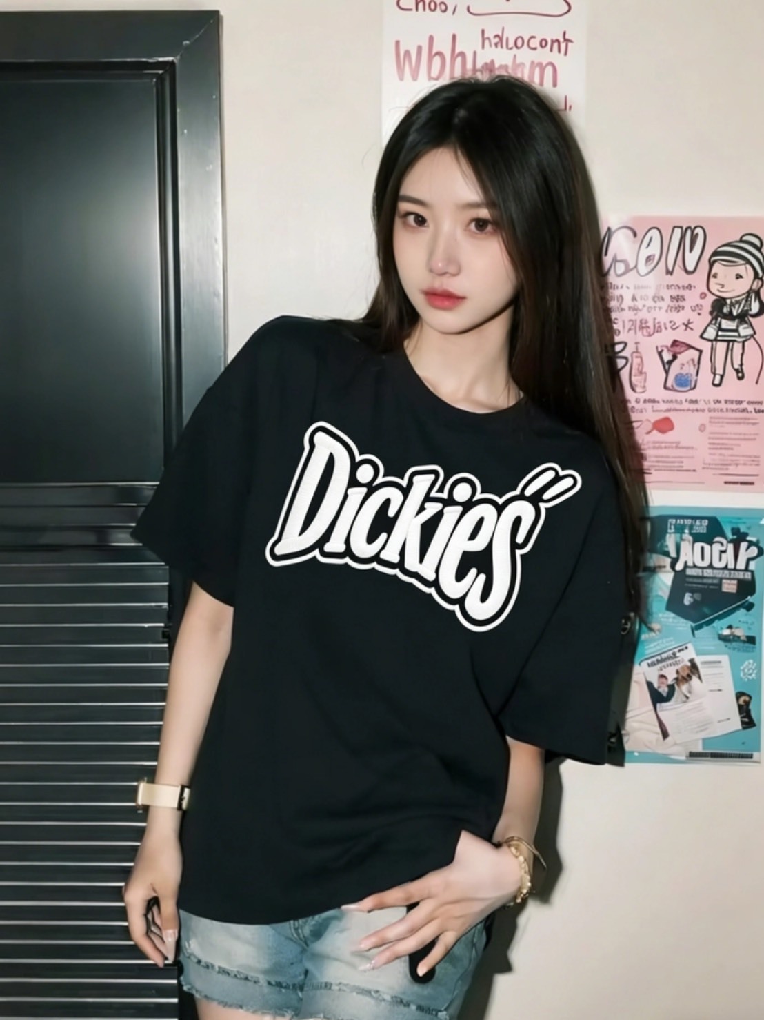 DICKIES 純棉 美式復古 品牌刺繡 圓領 短袖 男女同款