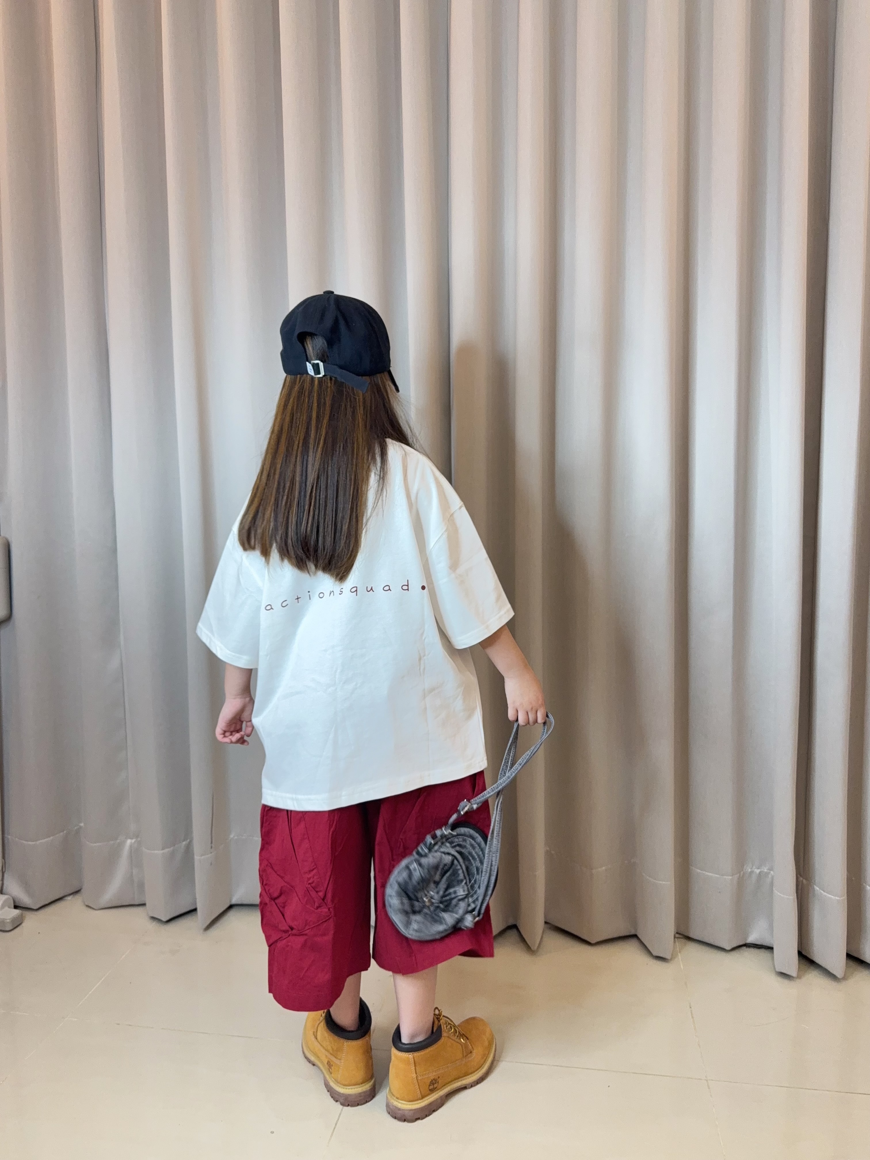 中大童渲染休閒褲