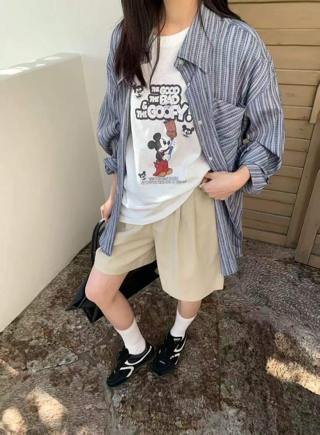 795 條紋麻料襯衫