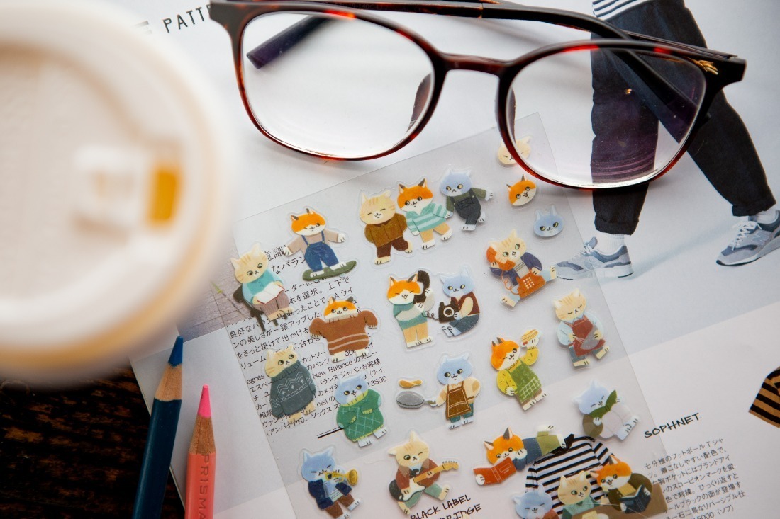 台灣｜OURS 透明貼紙 貓貓集會