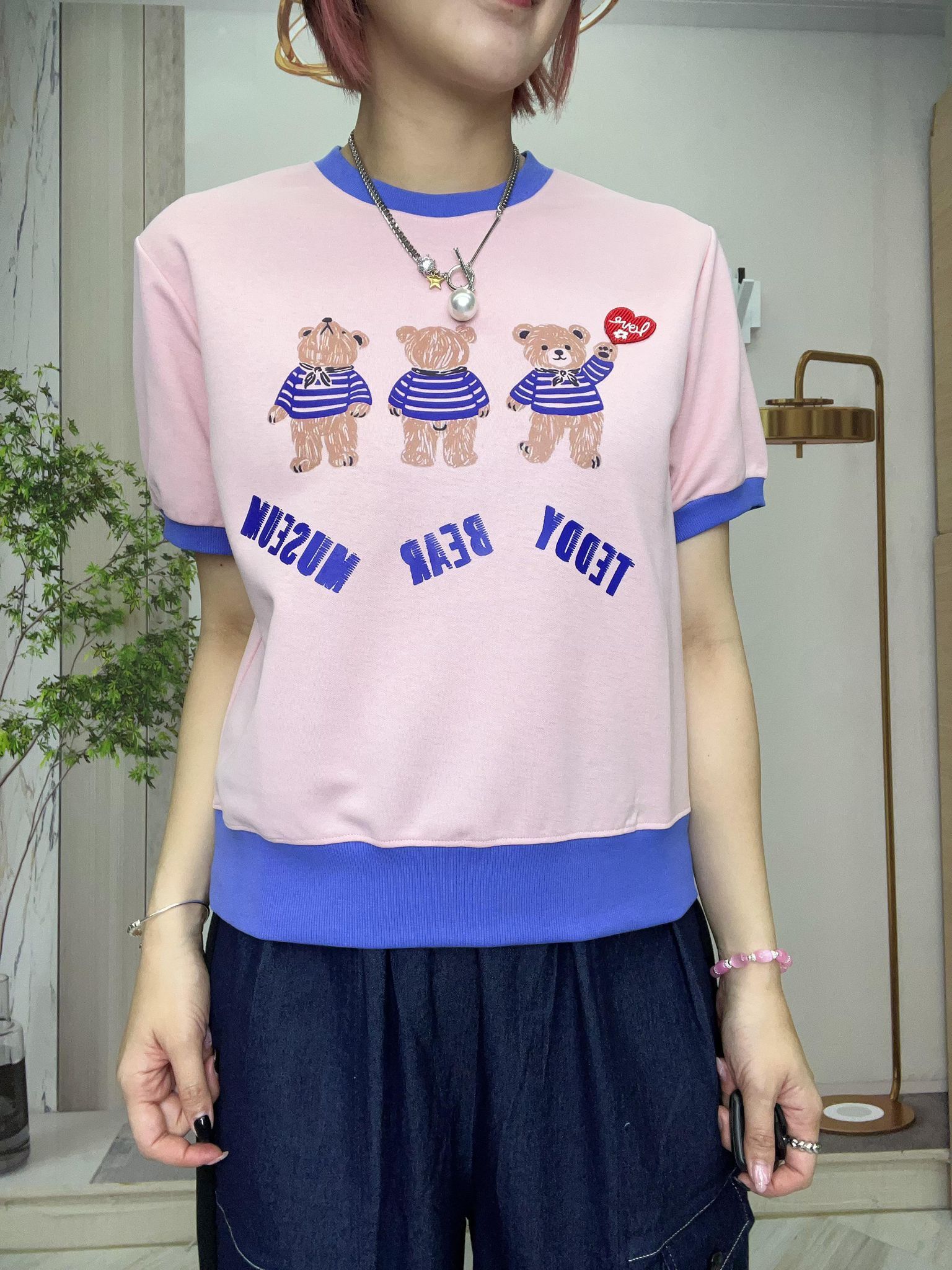 in 牌子熊仔圖案top~161AG