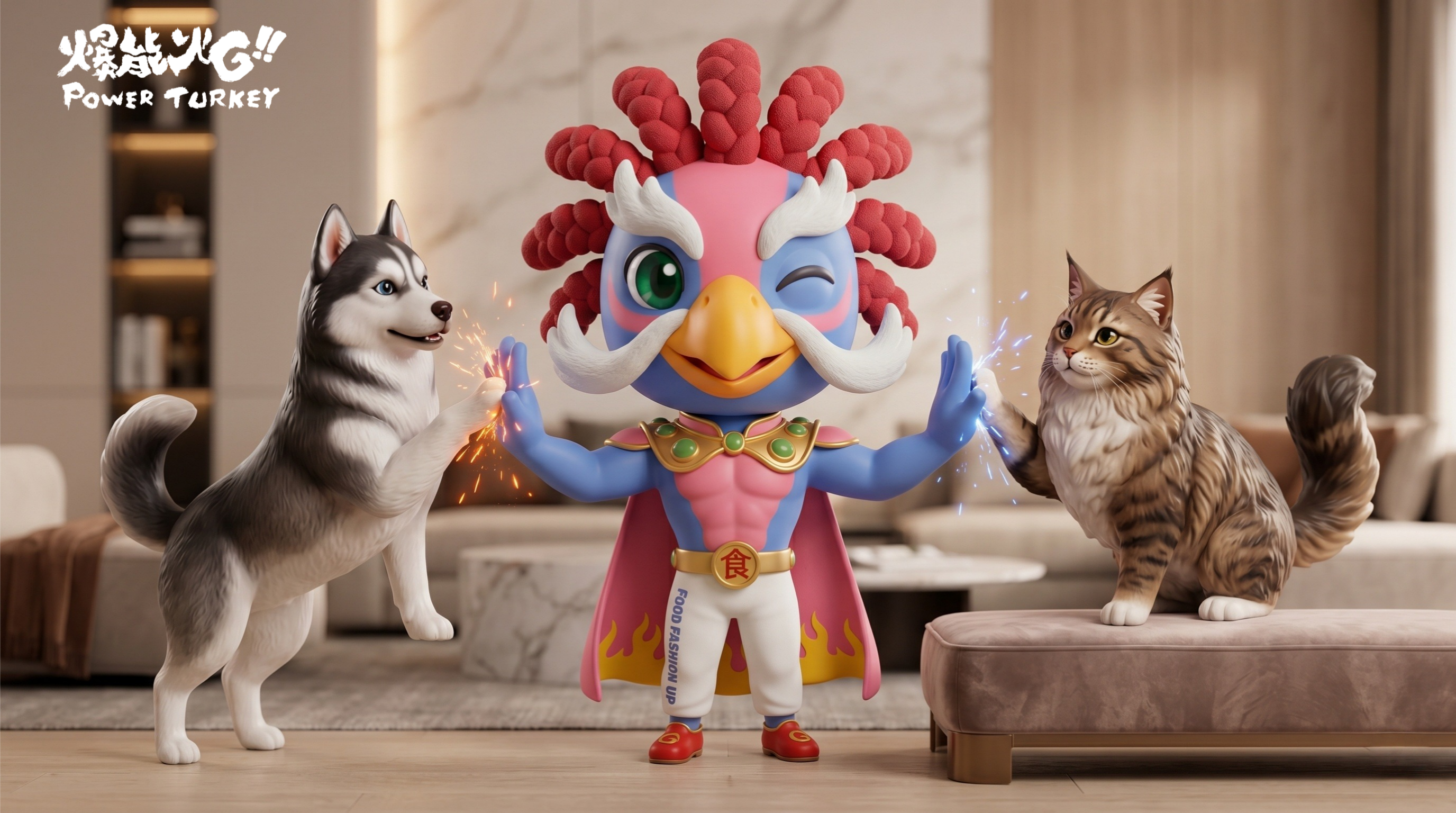 【爆能火G】對人和毛孩最好的超級白肉! 火G神與貓狗擊掌歡呼_爆能火G火雞肉生鮮食訂閱制_趕食髦