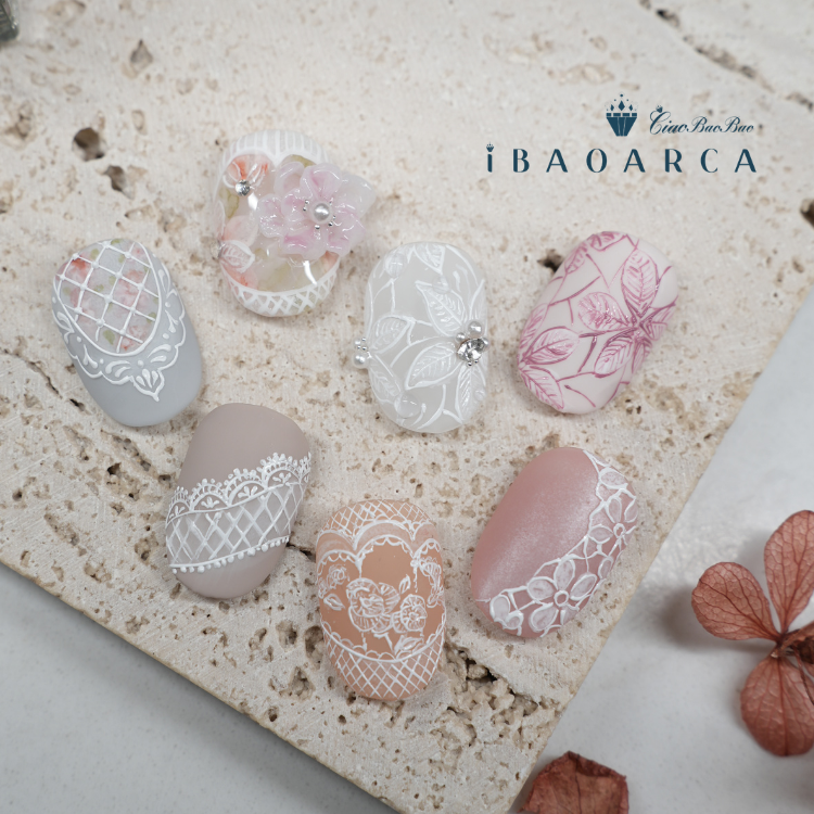 蕾絲系美甲全攻略｜從0到細緻高級款_iBaoarca
