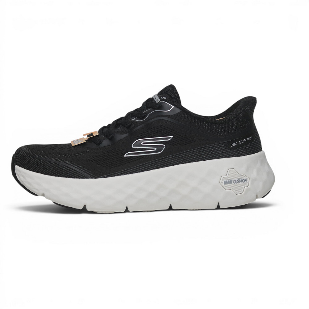SKECHERS 健走鞋 GO WALK MAX CUSHIONING 黑白 瞬穿 女 126031BKW