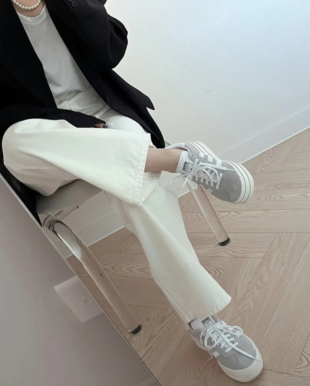 <七月阿迪出清🚨>Adidas  Originals Gazelle Bold 厚底灰灰