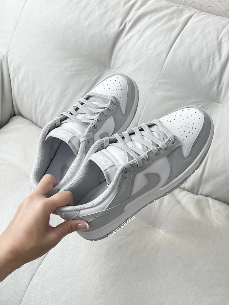 <小NG出清👾>  NG-NIKE DUNK LOW 灰 大童鞋 25cm 右腳內側擦傷