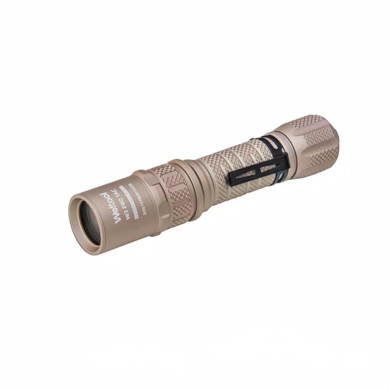 Weltool W3 Pro TAC Coyote Tan 1.479km LEP Flashlight