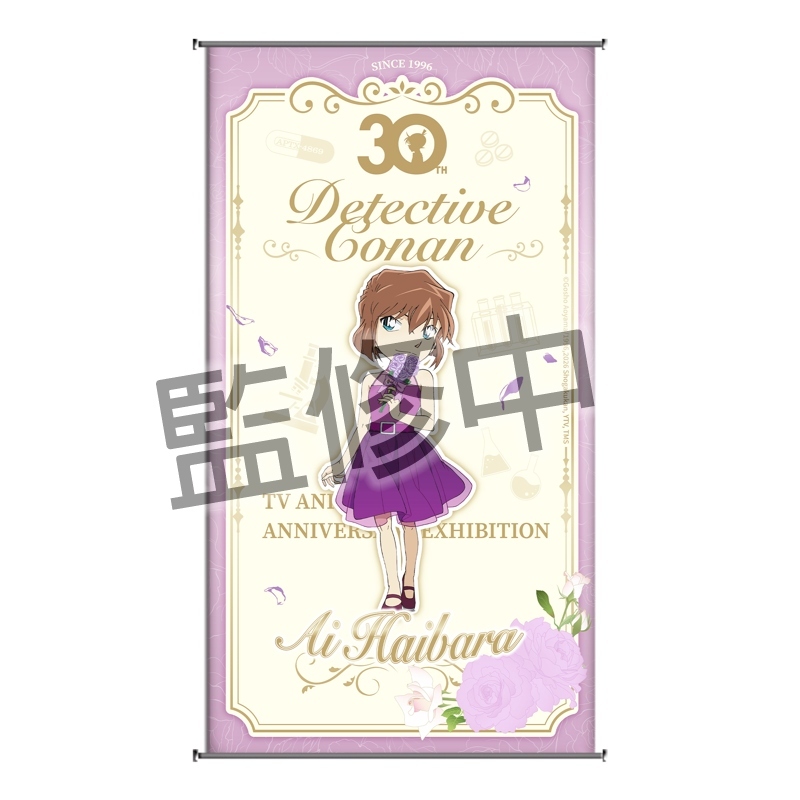 【動畫30周年】55 柯南TV動畫30th展-小掛軸-灰原花花
