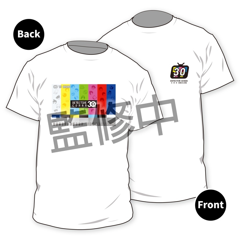 【動畫30周年】63-L 柯南TV動畫30th展-T恤L-Colour Bars