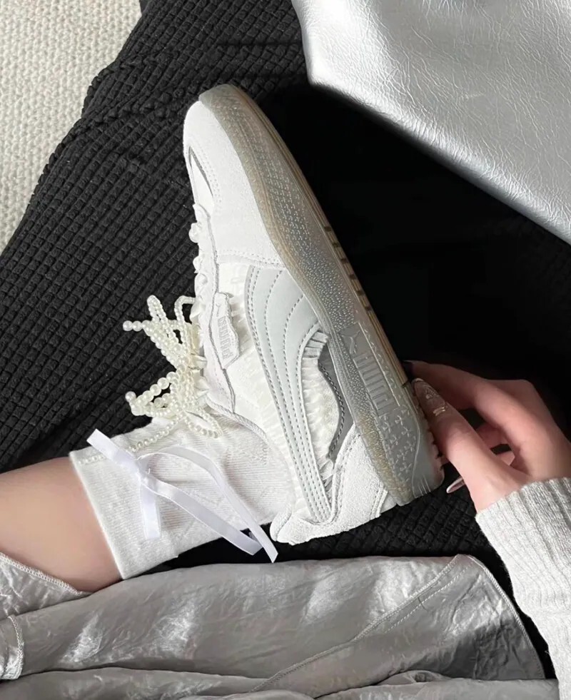 <撿便宜囉>NG-PUMA Palermo 珍珠蕾絲