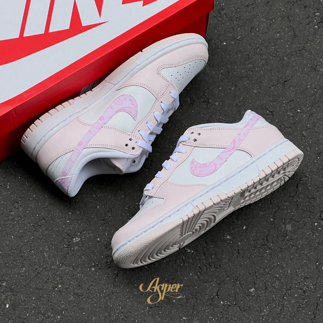 【官網限定】Nike Dunk Low "Pink Paisley" 櫻花粉 變形蟲 女鞋 FD1449-100 IV