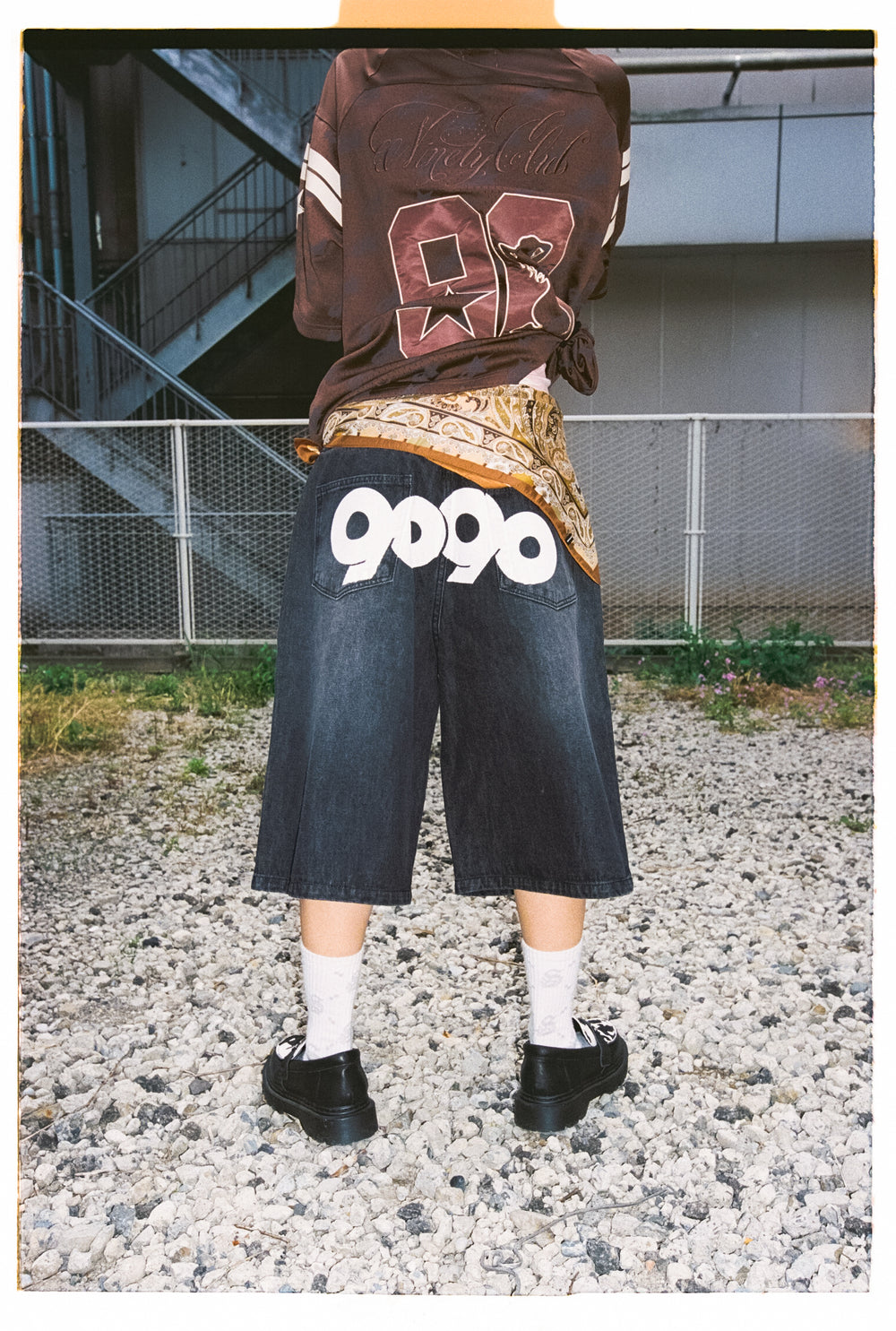 2026SS 9090 OG Logo Panted Buggy Jorts 9090字樣牛仔短褲七分褲
