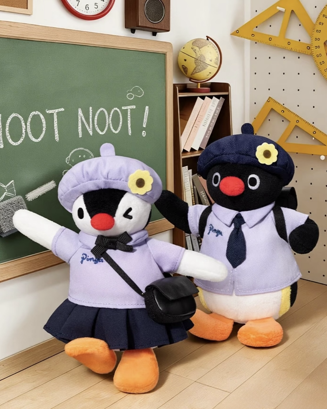 <泰國限定🇹🇭>PINGU 企鵝家族 校服系列 吊卡 毛絨 娃娃 吊飾